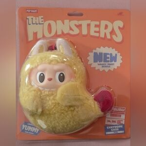 Pop Mart The Monsters Shrimp Earphone Case - Yellow and Red